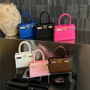 Tote Bag for Women PU Leather Handbag with Gold Hardware Crossbody Shoulder <strong>Purse</strong> in <strong>Pink</strong> Blue Black Brown White - Product Image 1