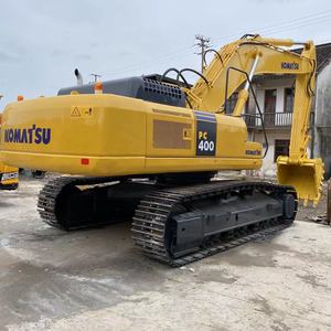 Excavatrice Komatsu PC400 de 40 tonnes avec godet de terrassement, équipement de construction lourd d'occasion - Product Image 5