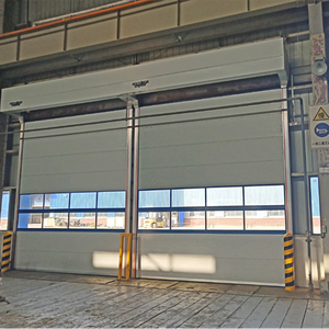 Porte <span class=keywords><strong>de</strong></span> <span class=keywords><strong>garage</strong></span> moderne suspendue électrique industrielle en alliage d'aluminium étanche style automatique pliable polymère moteur bois plastique - Product Image 1