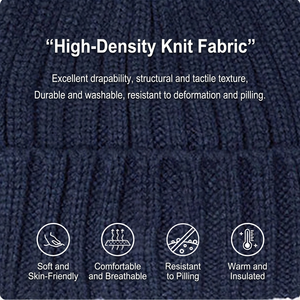 Bonnet de ski en tricot imprimé par transfert thermique, ajustable, pour adulte, extérieur, en tissu extensible et confortable - Product Image 5