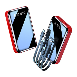 Baterías Portátiles Personalizadas con Logotipo, 10000 mAh, con 4 Cables, Cargador de Batería Portátil para <span class=keywords><strong>iPhone</strong></span> <span class=keywords><strong>y</strong></span> Android, Batería de Respaldo, <span class=keywords><strong>Mini</strong></span> Banco de Energía - Product Image 6