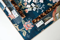 Ubin Mahjong Gaya Oriental Amerika Berbahan Akrilik Motif Cangkang Kura-Kura Bertema Botani untuk Hiburan Perjalanan Hadiah Liburan