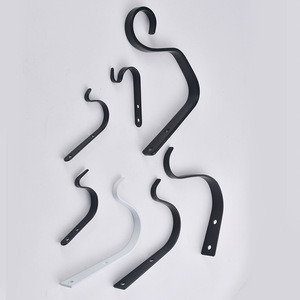 Minimalist Wrought Iron Wall Hooks S Shape Durable Clothes And <b>Basket</b> Hangers For Home Use - Product Image 4