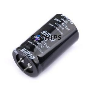 SW62H471MNNAS09S2 Snap-in Aluminum Electrolytic <b>Capacitor</b> Through hole Component (THT),D35xL60mm 470uF 20% 500V - Product Image 1