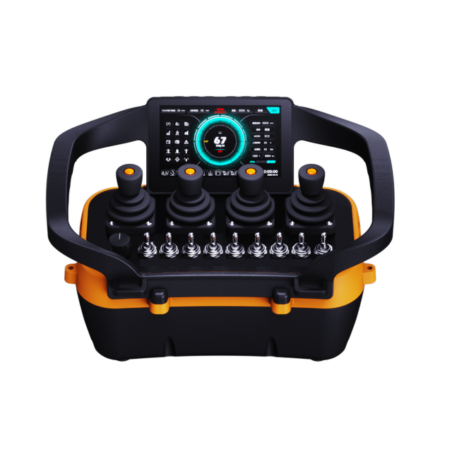 Wireless Industrial Remote Control with 7-Inch Display Screen for Truck Crane Aerial Worker Construction Machinery Parts DL-RC01