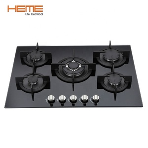OEM Manufacturer 5 Burner Built-In Gas Glass Top Cooking Gas Cooktop with FFD Gas <b>Stove</b> for Household Kitchen Use - Product Image 2
