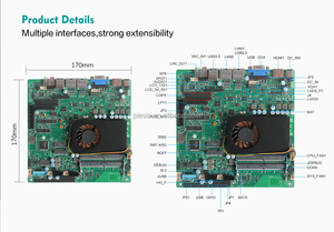 Piesia Intel 11th Gen Celeron/Core I3 i5 <span class=keywords><strong>i7</strong></span> 2 * DDR4 64GB SSD TPM2.0 1 * VGA Dual Lan Industrial Mini ITX Placa base con LVDS/eDP - Product Image 6