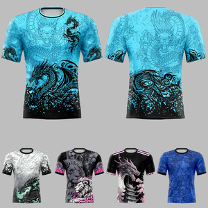 <span class=keywords><strong>T</strong></span>-<span class=keywords><strong>shirt</strong></span> à manches courtes de football couleur maison 26 saisons, haut d'entraînement à séchage rapide, nom et numéro d'équipe à impression personnalisée - Product Image 1