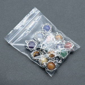 Haute qualité pierre précieuse naturelle <span class=keywords><strong>hexagramme</strong></span> Merkaba pendentif guérison oeil de tigre améthyste pendentif à breloques pour collier bricolage fabrication - Product Image 2