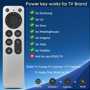 جهاز تحكم عن بعد بديل 4 في 1 لأبل تي في يعمل مع أبل 4K/ الجيل الأول والثاني والثالث والرابع/ HD A2169 A1842 A1625 A1427 A1469 A1378 A1218 - Product Image 6