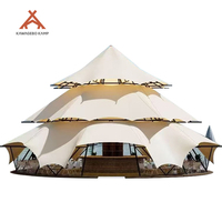 Tente dôme géodésique de luxe Kawagebo Kamp 16m, tente arche pour fêtes, glamping, mariages et événements