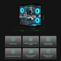 Boîtier PC Gaming Puissant Mid-Tower ATX, Supporte GPU 420mm & Refroidisseur CPU 165mm, 3x360mm Radiateur, USB 3.0 Type-C Frontal, 8 Ventilateurs DE