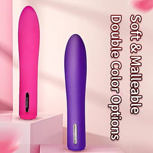 Latest Style Environmentally Friendly Silicone Double Head Bullet <b>Vibrator</b> 10-Speed IPX5 Waterproof USB Rechargeable Gift - Product Image 6