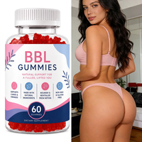 Complément alimentaire beauté à base de pectine, mélange botanique, faible teneur en sucre, gommes quotidiennes pour le lifting des fesses