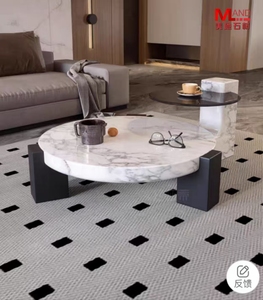 Đá cẩm thạch tự nhiên Đá Bàn cà phê thời trang cao cấp đồ nội thất tùy chỉnh gia đình Bàn trà - Product Image 2