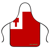 Tablier avec drapeau des Tonga pour hommes et femmes, idéal pour la cuisine à la maison, la restauration, les chefs, la grillade, le bistro, la pâtisserie et le barbecue