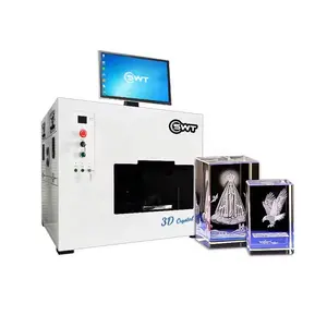 Mesin ukiran kaca kristal foto 3d, mesin ukiran Laser 3D bagian dalam kristal harga