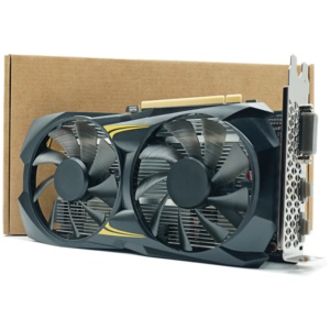 การ์ดจอสำหรับเล่นเกมระดับ HD รุ่นใหม่เอี่ยม GTX 1060หน่วยความจำ GDDR5 <span class=keywords><strong>6GB</strong></span> บัส192บิตช่องเสียบ PCI-E พัดลมคู่สำหรับคอมพิวเตอร์ตั้งโต๊ะขายส่งจากโรงงาน - Product Image 4
