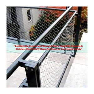 उद्यान बाड़, पशु पिंजरे, उच्च ऊंचाई विरोधी गिरावट और खेल बॉल नेट के लिए बहु-उपयोग स्टेनलेस स्टील वायर रस्सी - Product Image 4