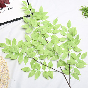 Hojas de Banyan Lingxiao No. 2, Decoración para Bodas, Flores Artificiales Baratas al por Mayor, Ling Xiao Shu Ye 2 - Product Image 3