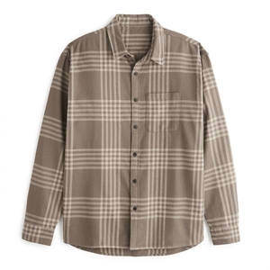 Chemise décontractée boutonnée pour homme en coton et fibre de bambou de qualité supérieure, teinte en fil, anti-plis, couleur personnalisée, ODM pour détaillants de mode, OEM - Product Image 2