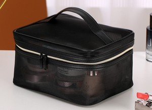 Mesh Makeup Bag Zipper Pouch Cosmetic Organizer for <b>Case</b> Travel Toiletry Bags Supplies Daily Cosmetics Accessories - Product Image 4