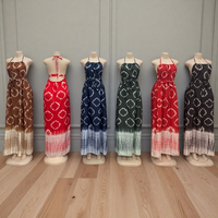 Nouvelle Robe d'été décontractée à imprimé mode, sexy, dos nu, à bretelles et coupe ample, pour la vente en gros