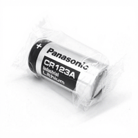 Pile au lithium cylindrique Panasonic CR123A 3V pour appareil photo et appareils électroniques industriels