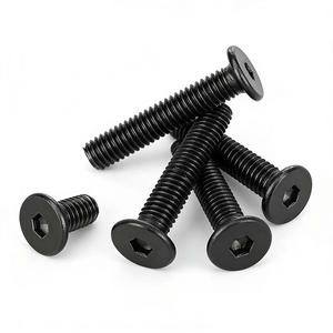 M2, 5 м3  черная Шестигранная розетка из нержавеющей стали ультратонкие винты с плоской головкой Винты с пластинчатой головкой - Product Image 2