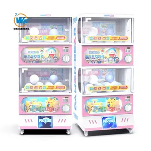 WANGERBAO Gashapon makine kaynağı üreticisi özelleştirilmiş Gacha çift katlı kapsül otomat bükülmüş yumurta Gachapon makinesi