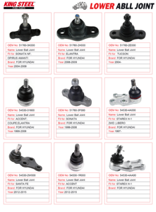 KINGSTEEL OEM MB176308 Rotule de <span class=keywords><strong>suspension</strong></span> avant inférieure 4x4 pour Mitsubishi L200 4x4 Mighty Max Montero Delica 1985- M16 X 1.5 - Product Image 3
