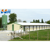 Abri pour moutons en acier à faible coût, bâtiment préfabriqué pour élevage, étable à vaches, abri pour animaux