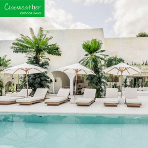 <span class=keywords><strong>Chaise</strong></span> longue <span class=keywords><strong>de</strong></span> jardin en <span class=keywords><strong>bois</strong></span> pour l'extérieur, idéale pour les hôtels, les centres <span class=keywords><strong>de</strong></span> villégiature et les plages, avec coussin imperméable - Product Image 3