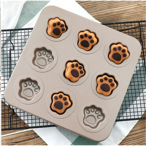 Baking Mold 9 Cavity Cartoon Bunny Panda Paw Cake Mold Non Toxic Oven Safe For Baking Pastry Tools - Product Image 4