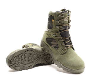 TSB10 Parashot Desert Delta Chaussures de randonnée montantes en daim vert camouflage, style bottes du désert - Product Image 2