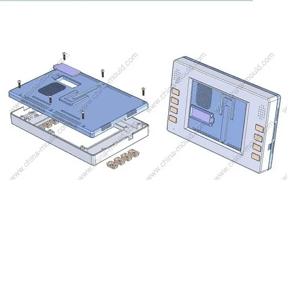 Thông minh phổ điện tử & cụ bao vây thiết kế mới nhỏ LCD hiển thị tường mountable ABS nhựa LCD hiển thị bao vây