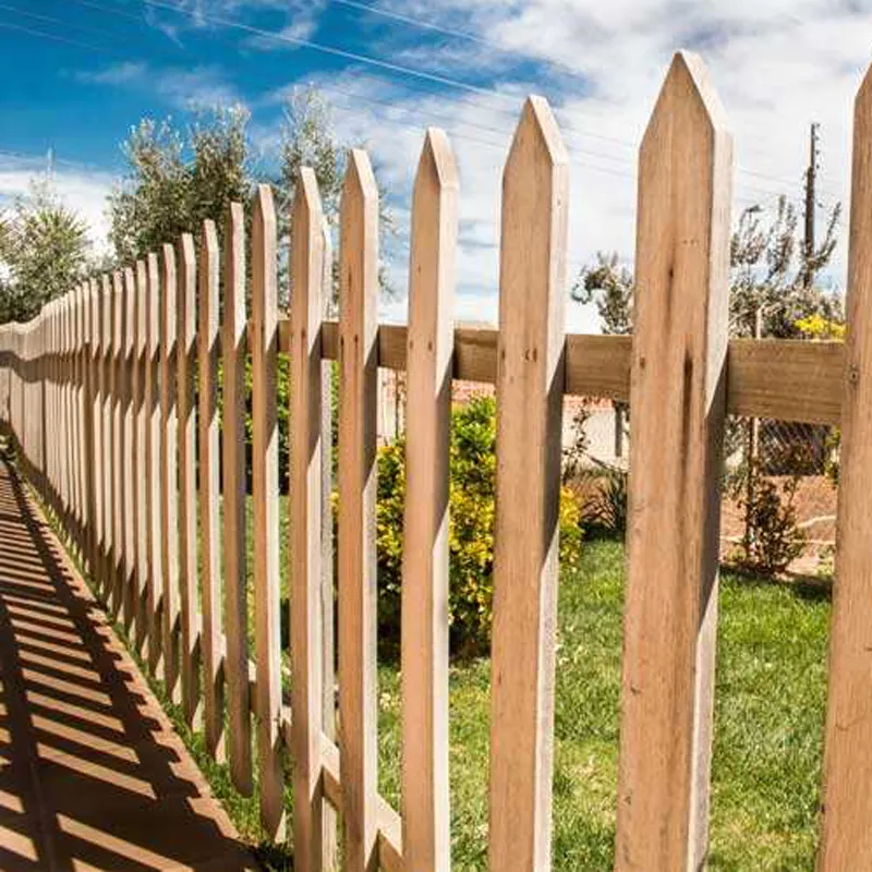 Japanese Cedar wooden pickets fence barrier wood fencing for Garden