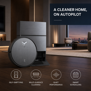 หุ่นยนต์ดูดฝุ่น ECOVACS DEEBOT X11 PRO OMNI พร้อมตัวช่วย AI YIKO และเทคโนโลยี ZeroTangle - Product Image 1