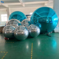 Décoration d'événement géante PVC Discothèque Ballon gonflable Disco Party Mariage Or Argent Sphère flottante Boule à miroir gonflable