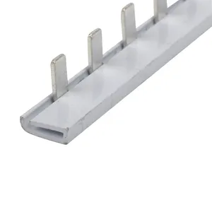 1p 63A busbar Bus C45/DZ47 1P قطاع دارة محطة 1 متر 63A النحاس اتصال شريط النحاس 1.5H * 7 مللي متر واسعة