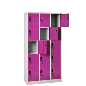 Kleding Locker Metalen Staal Duif Gaten Lockers 15 Deur Schoenenkast - Product Image 3