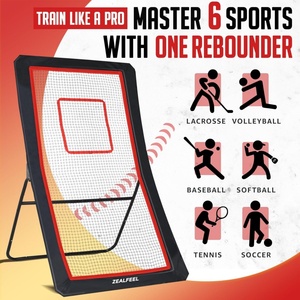 Équipement portable d'entraînement au tir, <span class=keywords><strong>filet</strong></span> <span class=keywords><strong>de</strong></span> rebond réglable multisports pour le lacrosse, le football, le tennis, le baseball, le <span class=keywords><strong>volley</strong></span>-ball - Product Image 3