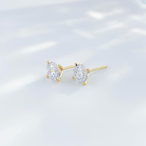 <span class=keywords><strong>Pendientes</strong></span> Minimalistas <span class=keywords><strong>de</strong></span> Moda Versátiles con 4 Puntas Redondas <span class=keywords><strong>de</strong></span> Oro Amarillo <span class=keywords><strong>de</strong></span> 18K y Diamantes Cultivados en Laboratorio, <span class=keywords><strong>Pendientes</strong></span> Tipo Stud, Aretes <span class=keywords><strong>de</strong></span> Oreja, <span class=keywords><strong>Pendientes</strong></span> <span class=keywords><strong>de</strong></span> Oro - Product Image 2