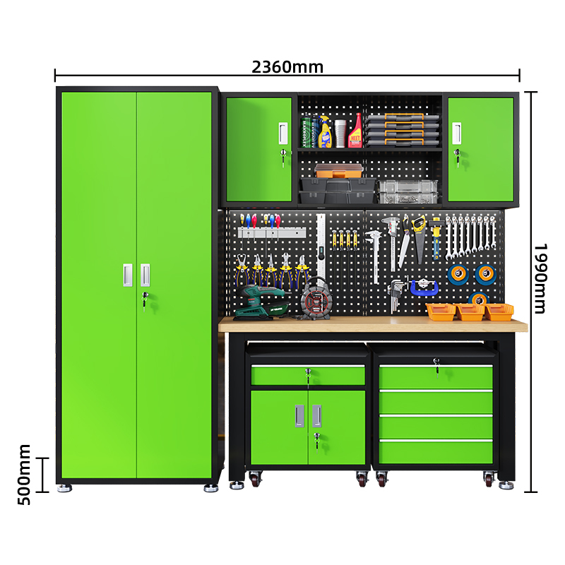 comptoir en bois vert-3