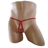 Lingerie sexy pour hommes, sous-vêtements une pièce à bretelles, string ajouré transparent, haute élasticité, pour couples gays