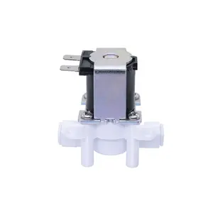 1/2" 3/4" 1/4" 3/8" DC 12V 24V AC 220V Normally Closed Quick Connection Inlet 1 Way Valve Plastic Water Solenoid Valve