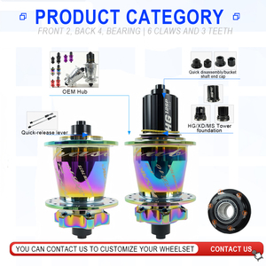 Roues de <span class=keywords><strong>VTT</strong></span> 6 PAWS DH AM 32 trous, moyeux de vélo en alliage à <span class=keywords><strong>axe</strong></span> droit 15mm 20mm 12mm et QR <span class=keywords><strong>9mm</strong></span> pour <span class=keywords><strong>roue</strong></span> avant et arrière - Product Image 2