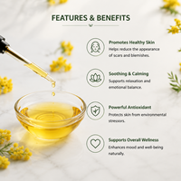 Fournisseurs d'huiles essentielles, huile de fleurs d'immortelle italienne 100% pure non diluée, distillée à la vapeur, pour les soins de la peau, huile essentielle d'Helichrysum