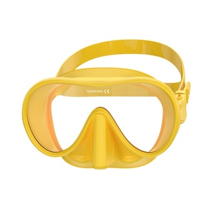Nuevo Kit de buceo libre Lentes de vidrio de silicona líquida personalizadas Gafas de bajo volumen ecológicas Snorkel húmedo Dos tesoros - Product Image 1