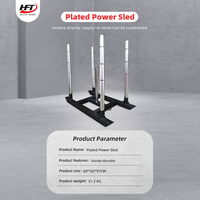 Trineo de Entrenamiento de Alta Intensidad Premium Cross Fit con Base de Acero y Carga de Placas para Fitness